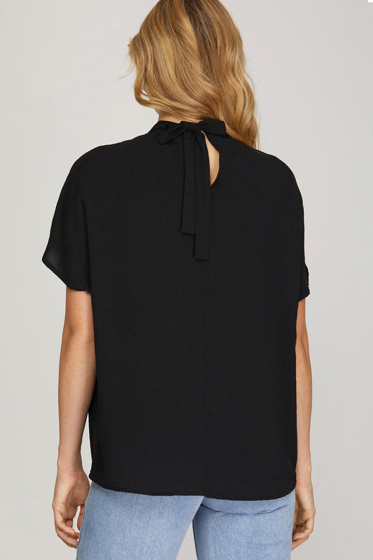 Dress Up Black Blouse