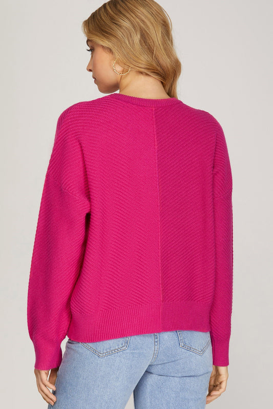 Pink Colorblock Top!