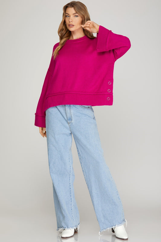 Oversized Pink Sweater