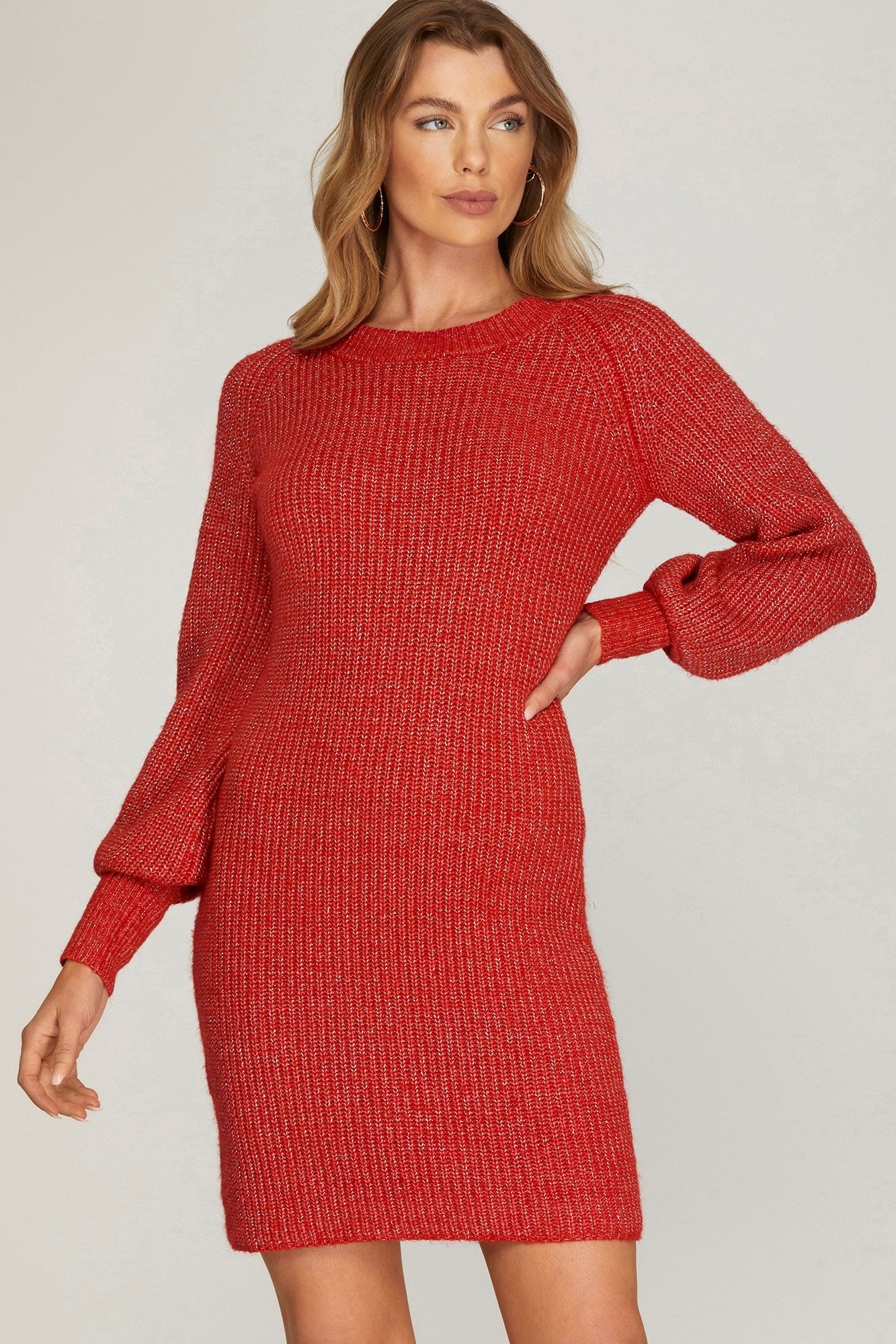 Red Sweater Dress