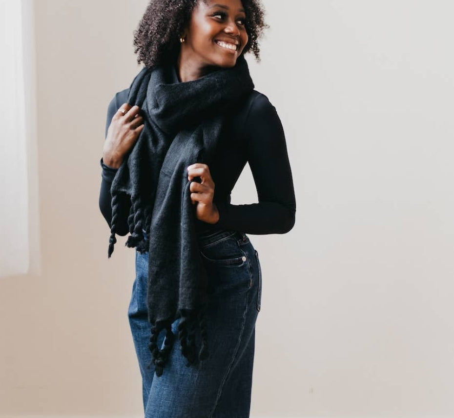 Seattle Days Fringe Scarf