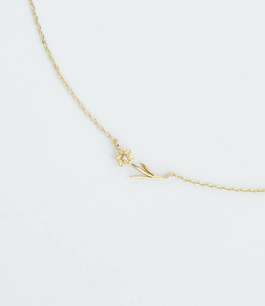 March birth flower necklace