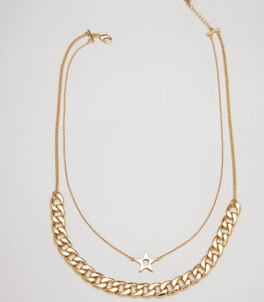 Chunky Star Layered Necklace