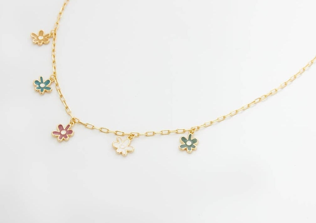 Floral Charm Necklace