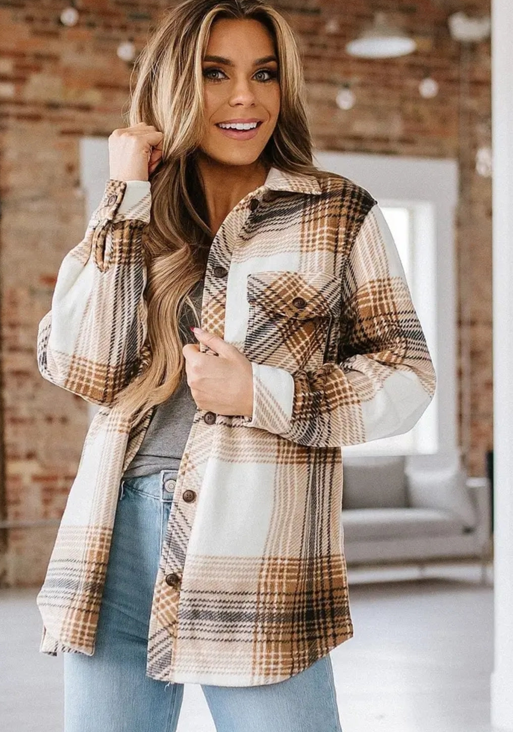 Theo Plaid Shacket