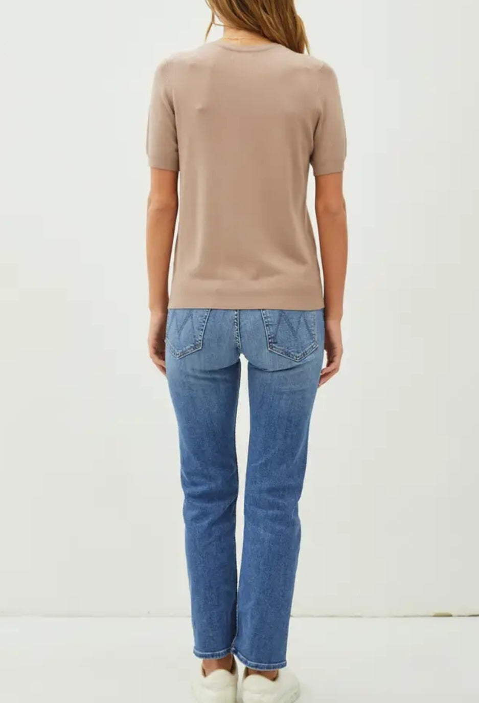 Ultra Soft Basic Short Sleeve Sweater Tee