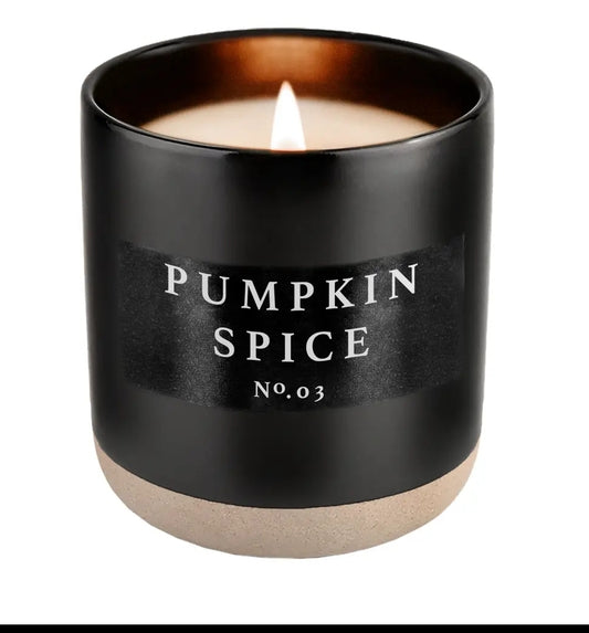 Pumpkin Spice Black Candle