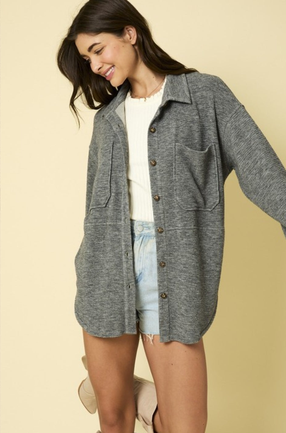 Grey Shacket