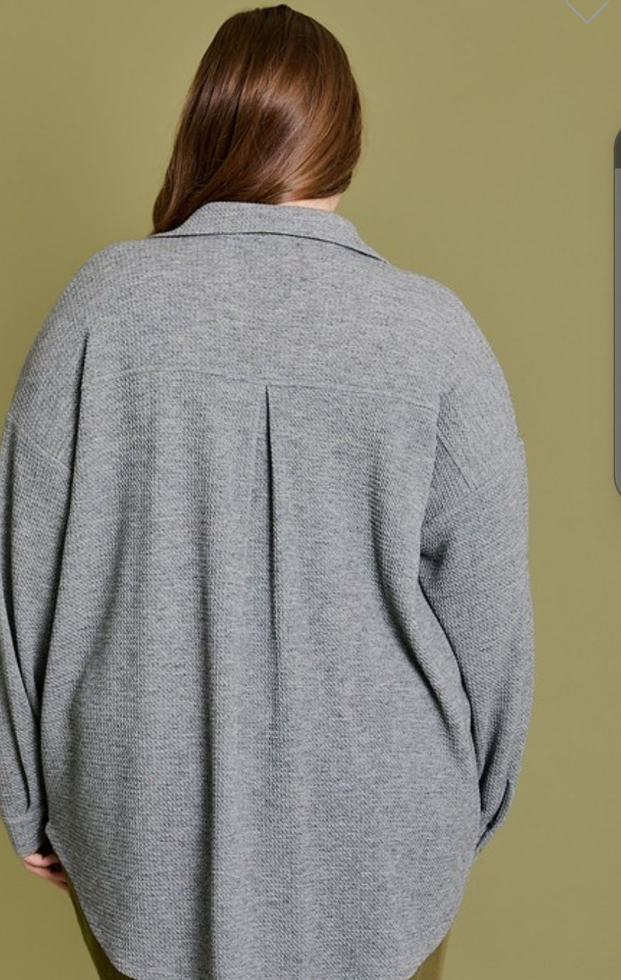 Grey Shacket