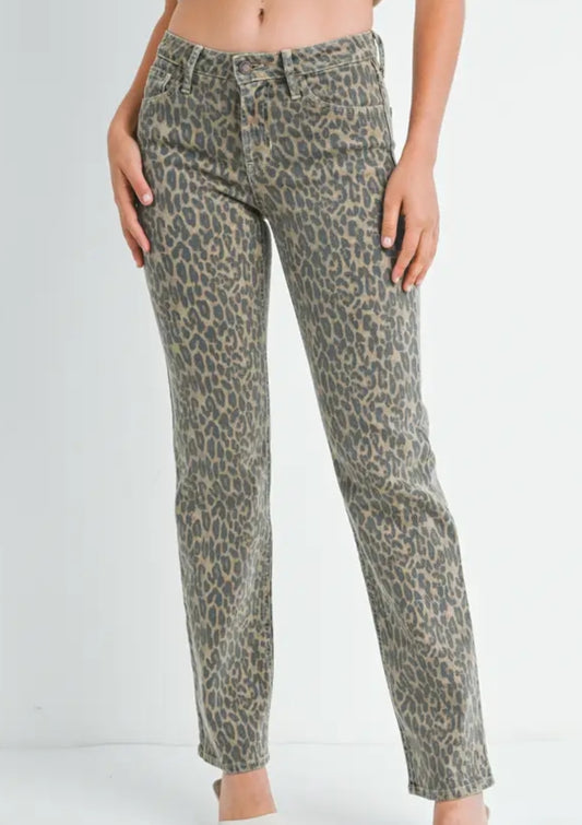 HR - JBD Straight Leg Cheetah Pant