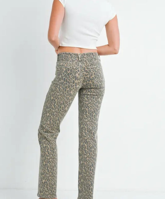 HR - JBD Straight Leg Cheetah Pant