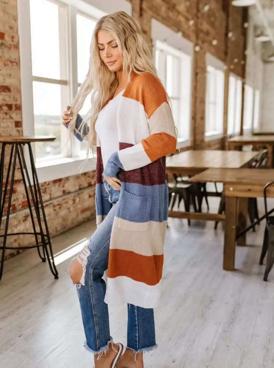 Ramona Knit Color Block Cardigan