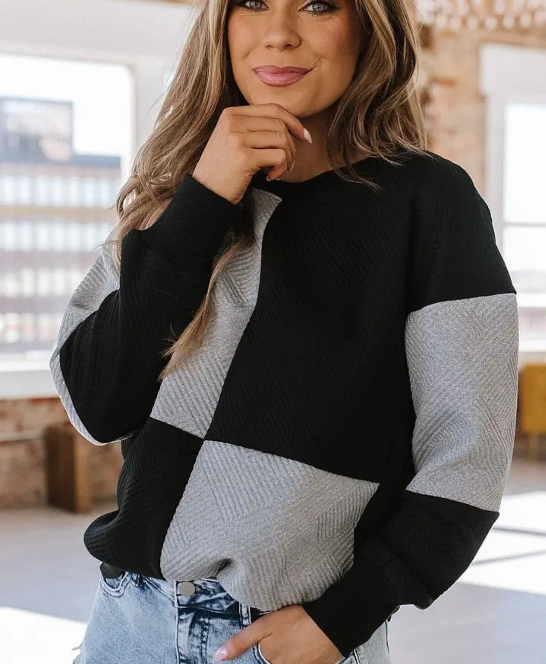 Wes Color Block Top