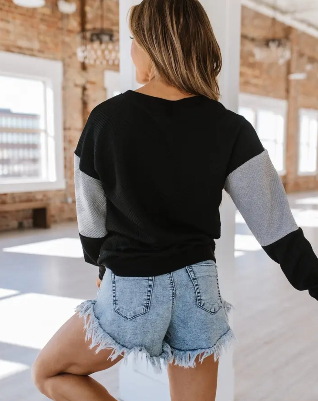 Wes Color Block Top