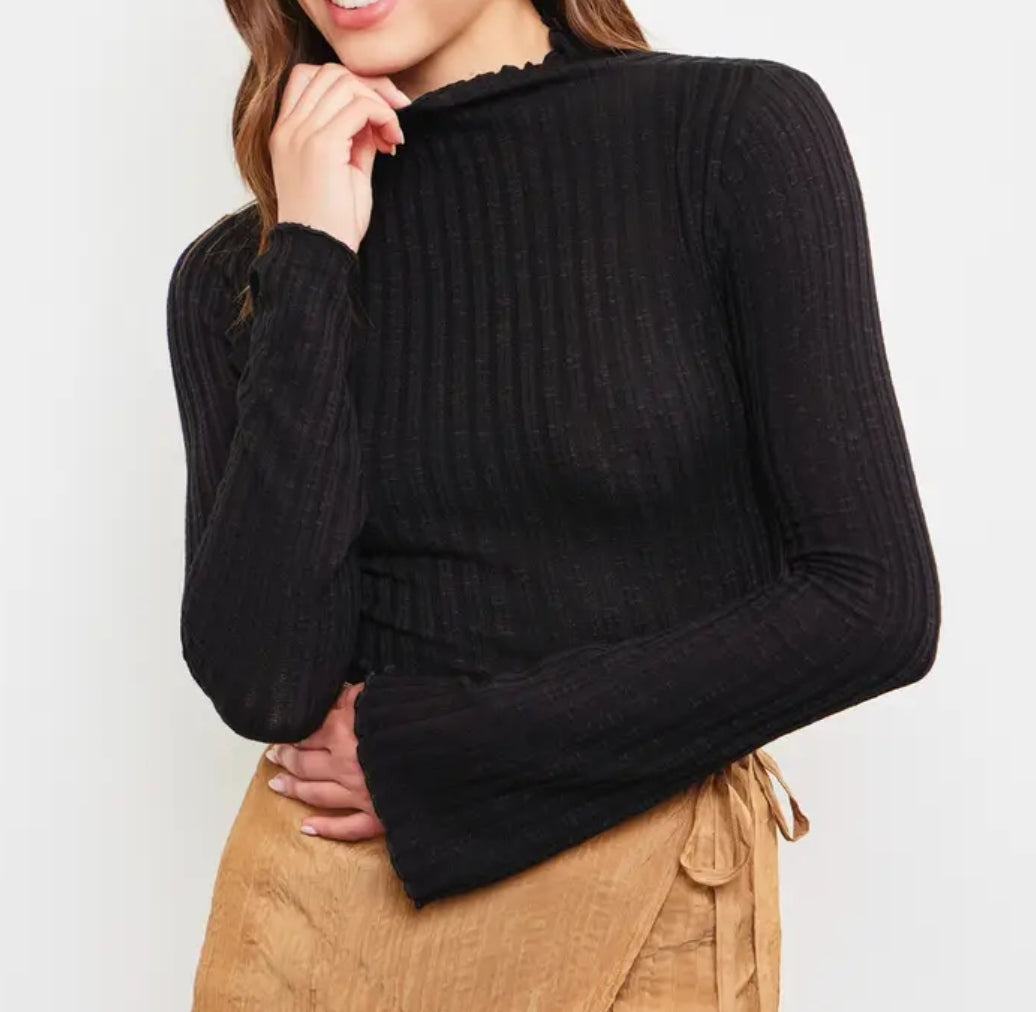 High neck sweater