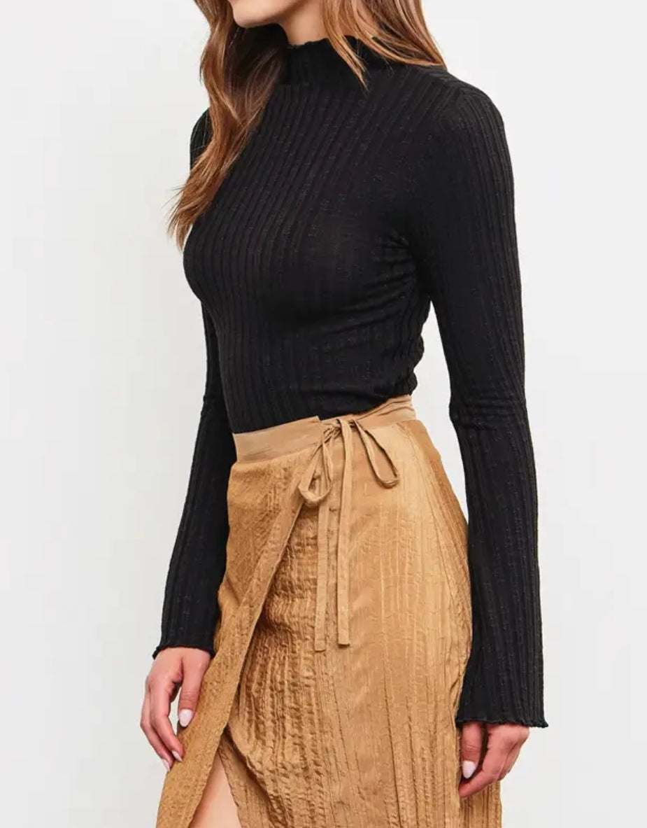 High neck sweater