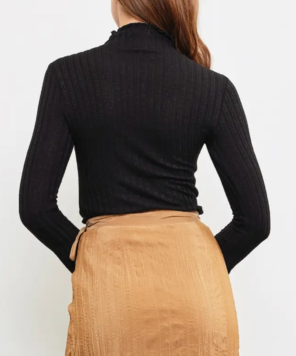 High neck sweater