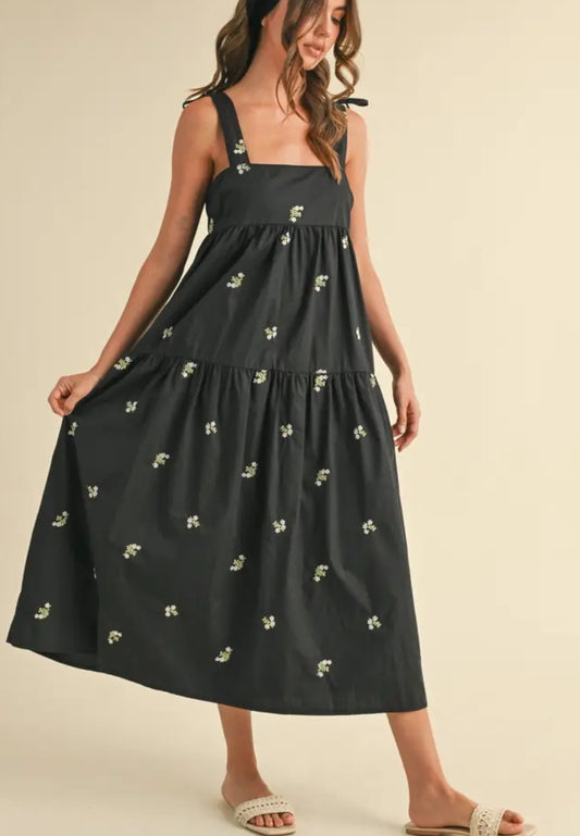 Floral square beck dress