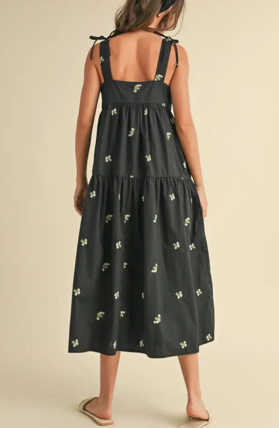 Floral square beck dress