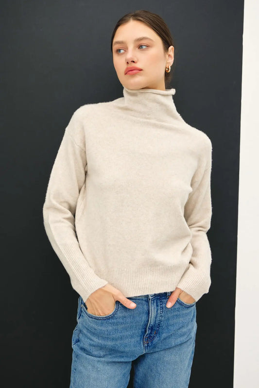 The Cloud Knit Mock Neck