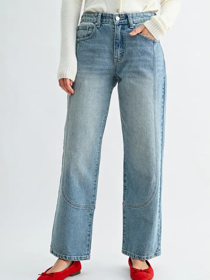 Clean Curved Seam Straight - Light Denim - DP892