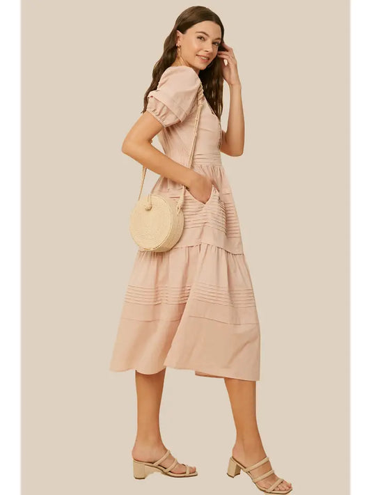Blushing Meadow Midi Dress