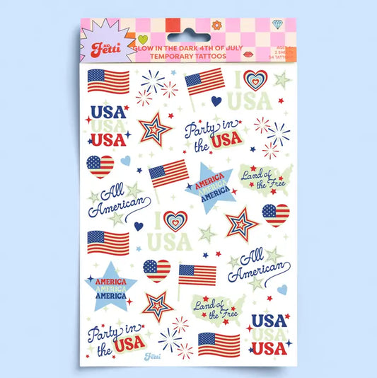 Fourth of July Tattoos | Glow in Dark, Patriotic, Usa Flag