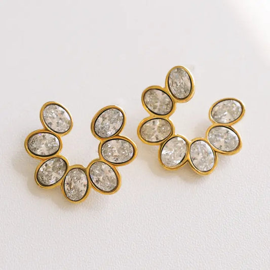 Ezzy Crystal Stud Earrings