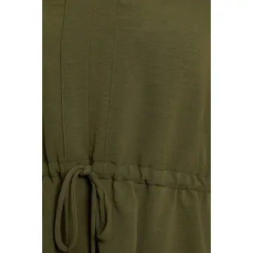 The Olive Drawstring Blouse