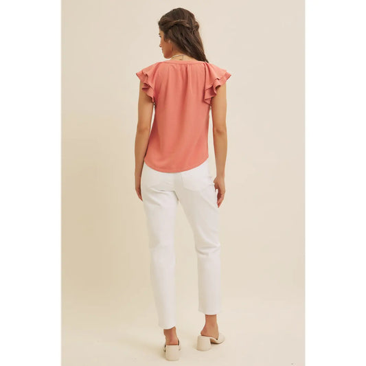 The Blush Cascade Top