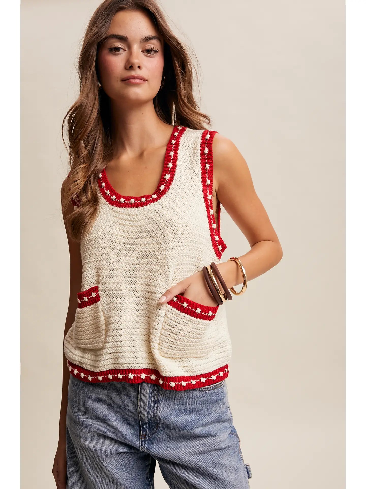 Sleeveless Crochet Top