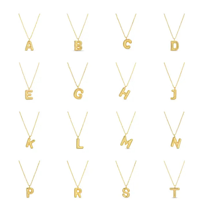 Large Balloon Initial Pendant - Assorted