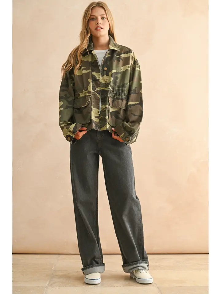 Camouflage Printed Jacket