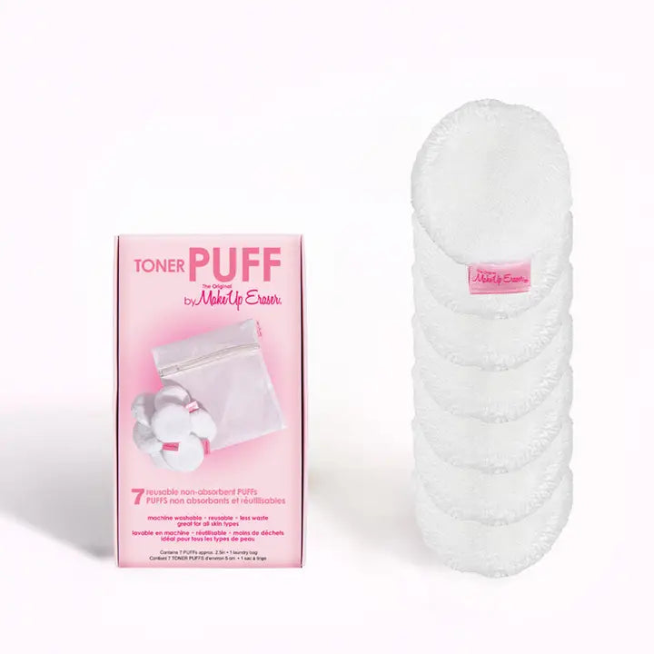 Toner Puff 7 Pack - Bye Bye Cotton Rounds Forever