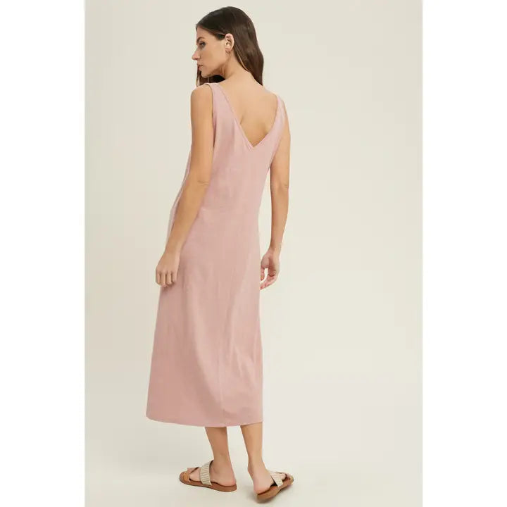 Long Mauve Maxi Dress
