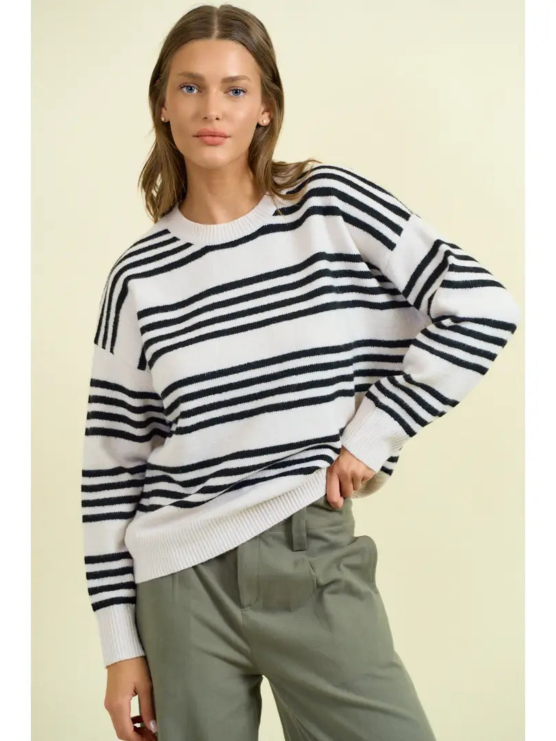 Striped Long Sleeve Sweater