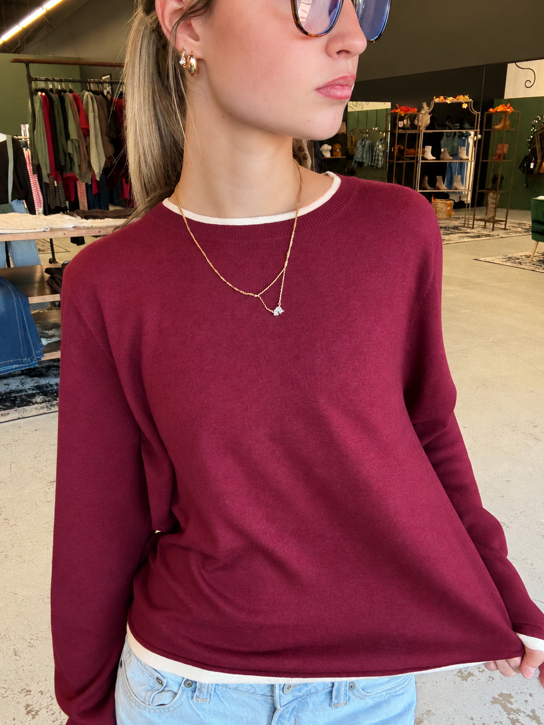 The Hadley Contrast Sweater