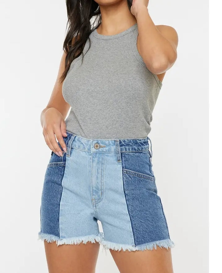 KanCan Mismatched Denim