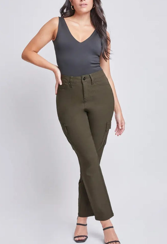 Missy Hyperstretch High Rise Straight Leg Cargo