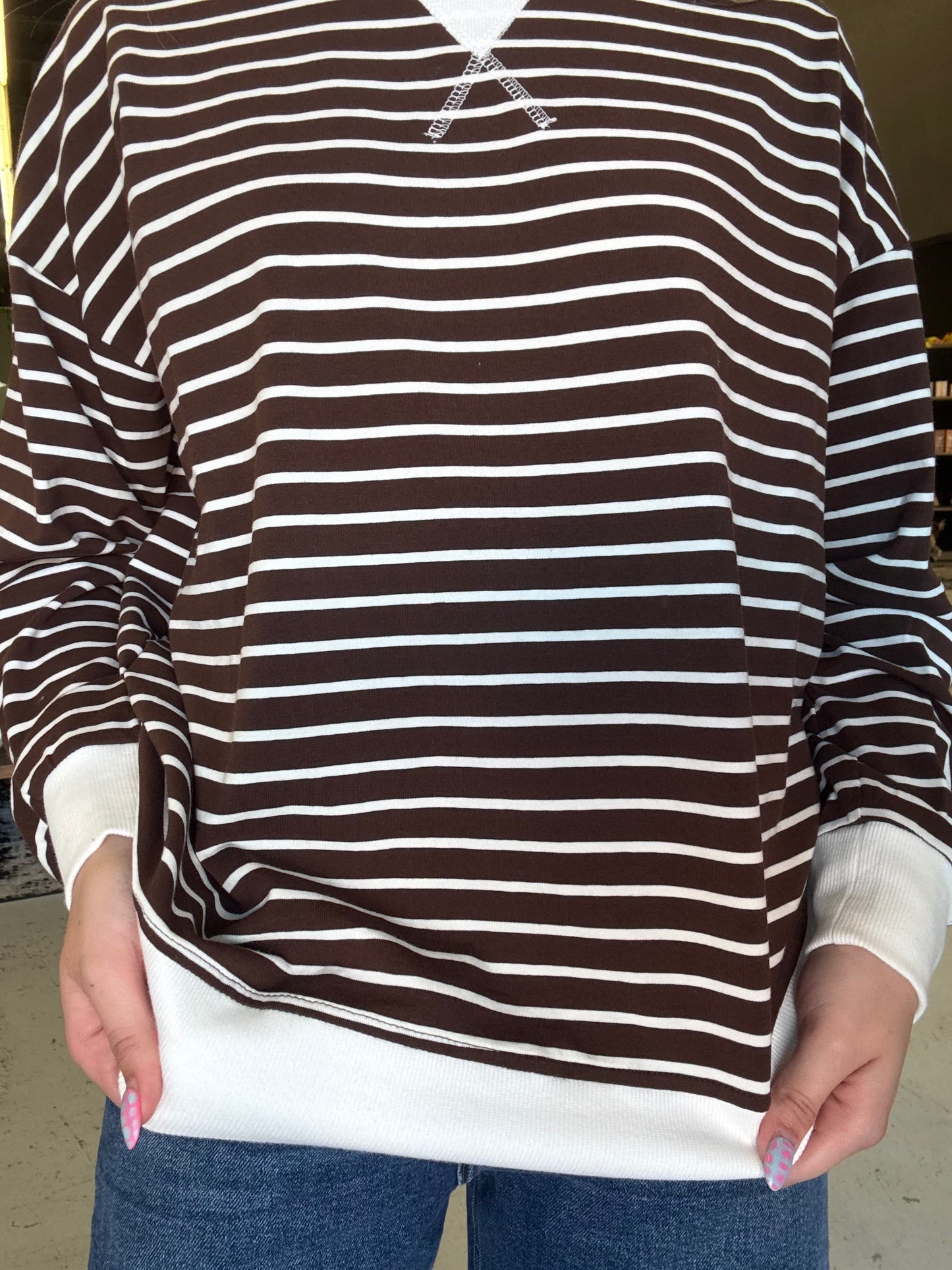 Sideline Stripe Pullover
