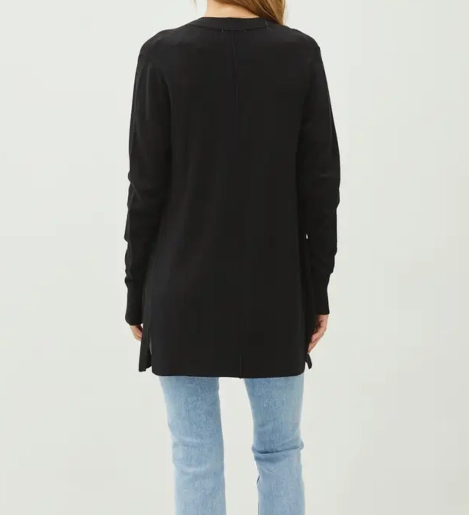 Essential Open Front Knit Sweater Cardigan
