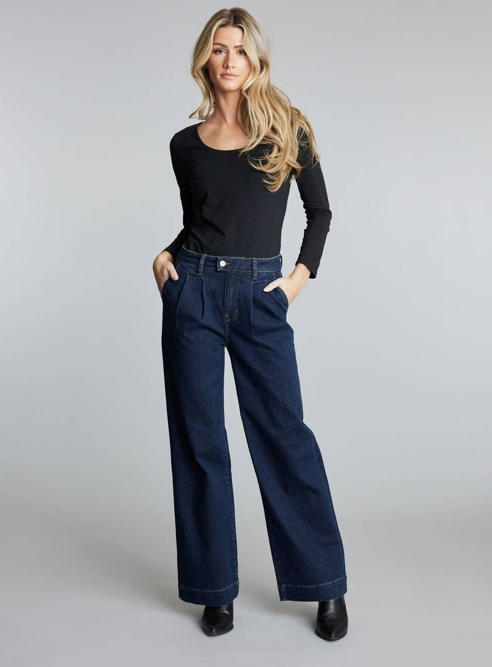 Pleated Trouser Jean