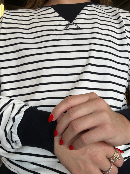 Sideline Stripe Pullover