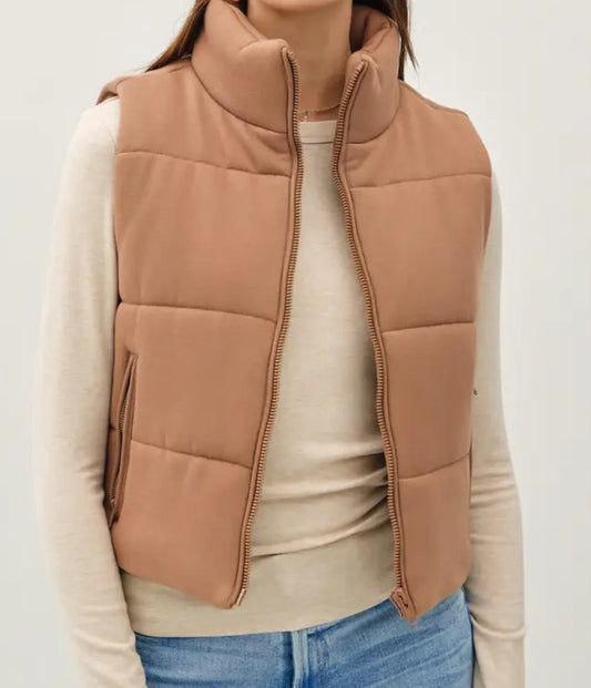 Puffer Vest with Zipper