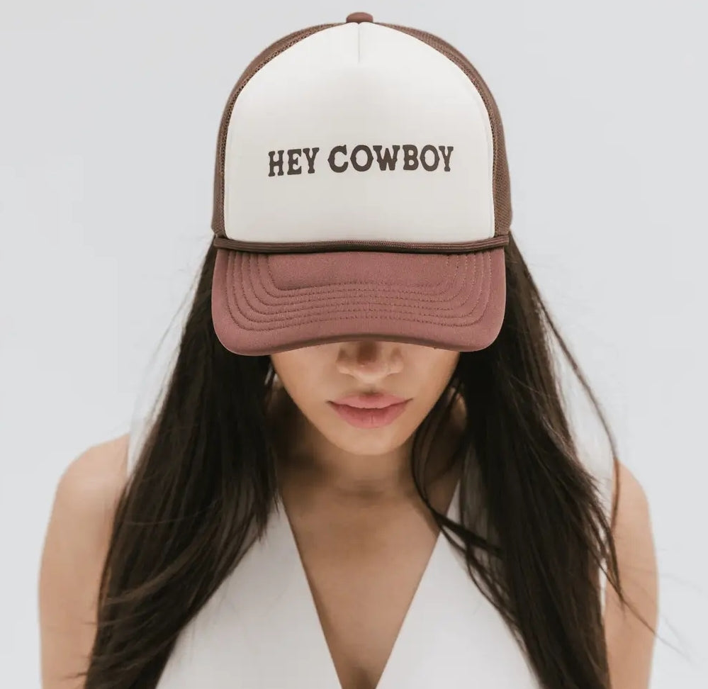 Hey Cowboy Foam Trucker Hat