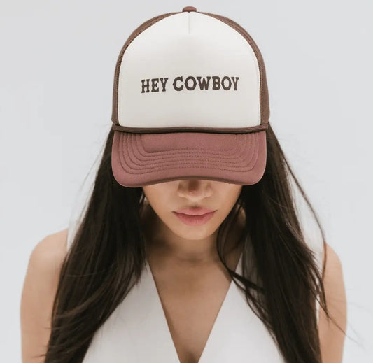 Hey Cowboy Foam Trucker Hat