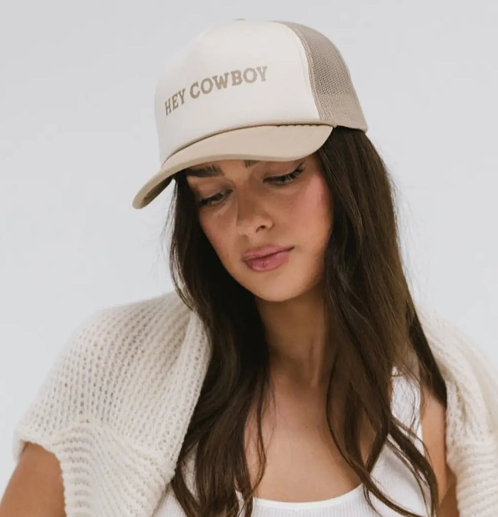 Hey Cowboy Foam Trucker Hat