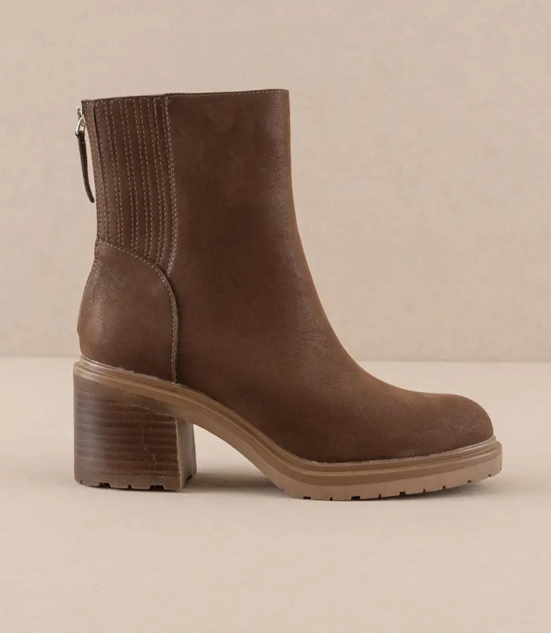 The Megan | Black Lug Chelsea Bootie