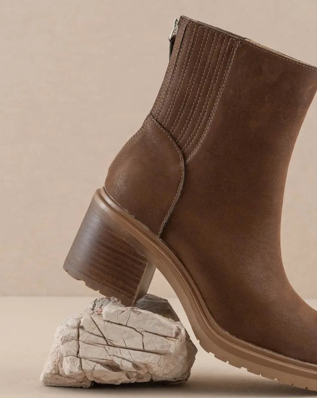 The Megan | Black Lug Chelsea Bootie