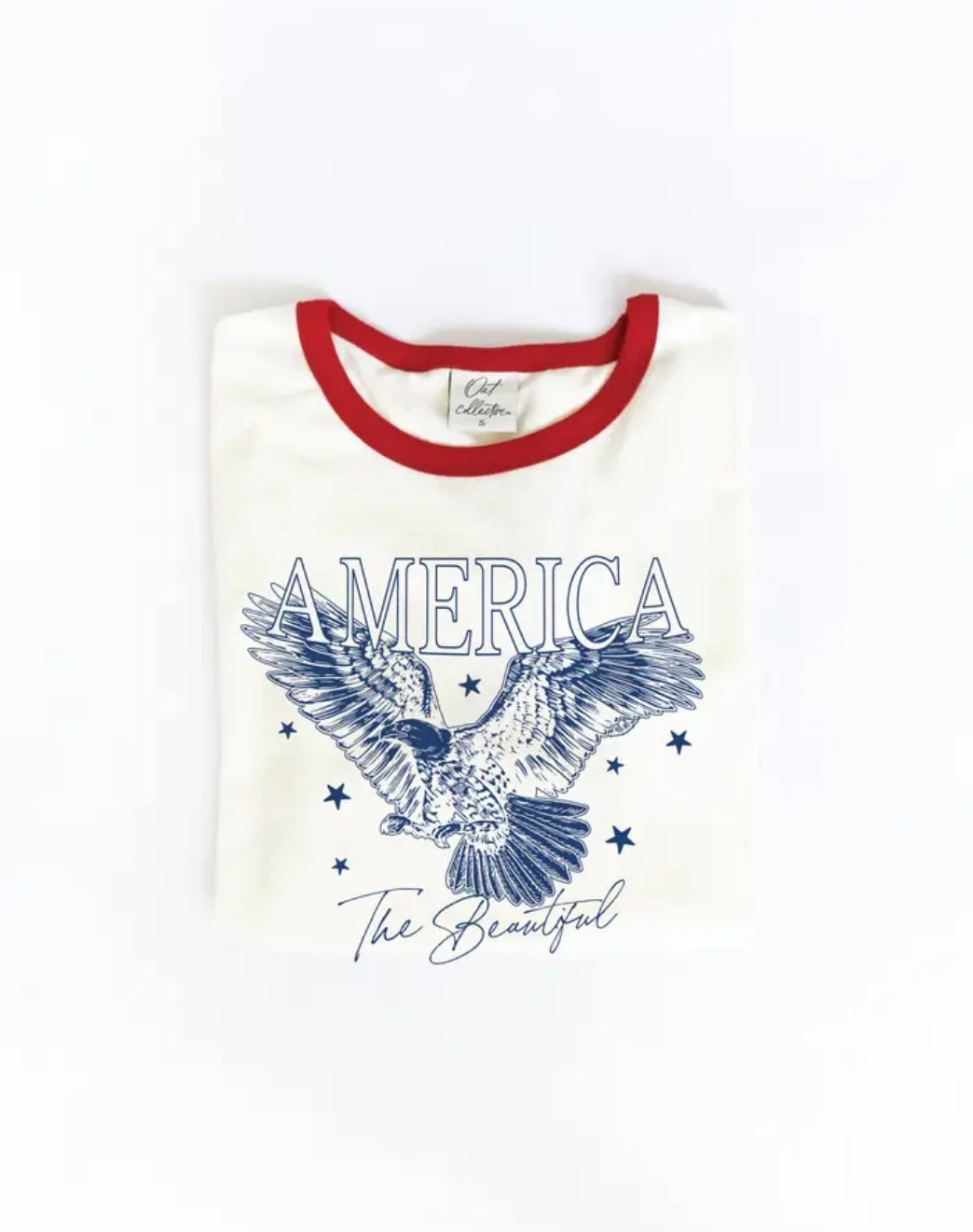 American The Beautiful Ringer Graphic T!
